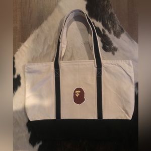Bape canvas tote bag
